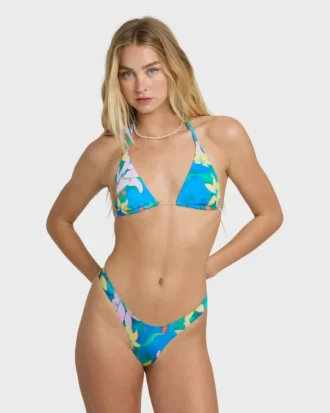 Agua Flores Multi Triangle Bikini Top