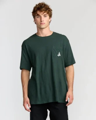 Austin Garage T-shirt med vanlig ficka och korta ärmar