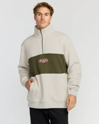 Bad Dog 3/4-zip-tröja med hög hals