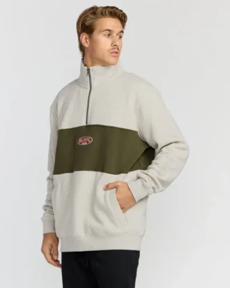 Bad Dog 3/4-zip-tröja med hög hals