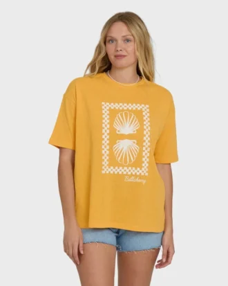 Balance of Waves kortärmad stickad T-shirt