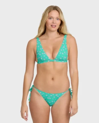 Bikinitrosor med knytband i tropiskt mönster
