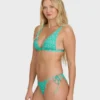 Bikinitrosor med knytband i tropiskt mönster Bikinitrosor med knytband i tropiskt mönster