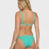 Bikinitrosor med knytband i tropiskt mönster Bikinitrosor med knytband i tropiskt mönster