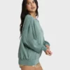 Blekt Kendal-tröja med rund hals Blekt Kendal-tröja med rund hals