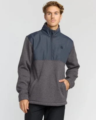 Boundary Blocked Mockneck Sweatshirt