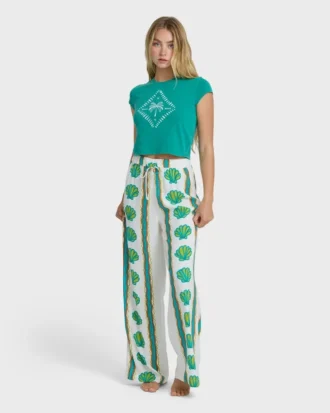 Coastal Crush-byxor med elastisk midja