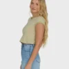 Daily Tee Yd kortärmad stickad T-shirt i shorts Daily Tee Yd kortärmad stickad T-shirt i shorts