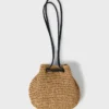 Date Palm Crossbody Mini Straw Tote