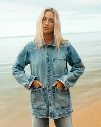 Denim-arbetsrock