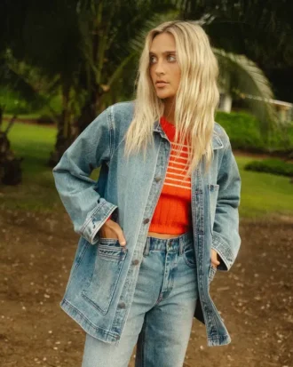 Denim-arbetsrock