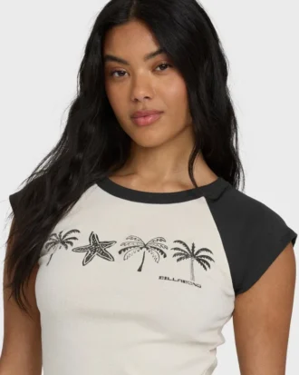 Des Tropic kortärmad raglan-top