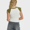 Des Tropic kortärmad raglan-top Des Tropic kortärmad raglan-top