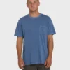 Essential Wave Washed Premium kortärmad T-shirt med ficka