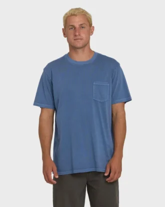 Essential Wave Washed Premium kortärmad T-shirt med ficka