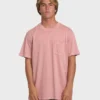 Essential Wave Washed Premium kortärmad T-shirt med ficka