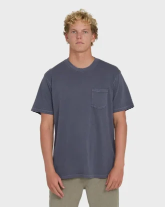 Essential Wave Washed Premium kortärmad T-shirt med ficka