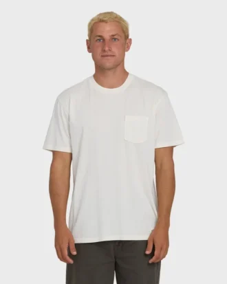 Essential Wave Washed Premium kortärmad T-shirt med ficka