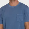 Essential Wave Washed Premium kortärmad T-shirt med ficka