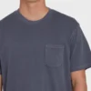 Essential Wave Washed Premium kortärmad T-shirt med ficka
