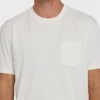 Essential Wave Washed Premium kortärmad T-shirt med ficka