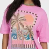 Feel the Heat kortärmad stickad T-shirt