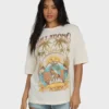 Forever Dawn kortärmad stickad T-shirt Forever Dawn kortärmad stickad T-shirt