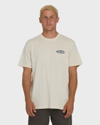 Heritage Arch Wave Washed Premium kortärmad stickad T-shirt