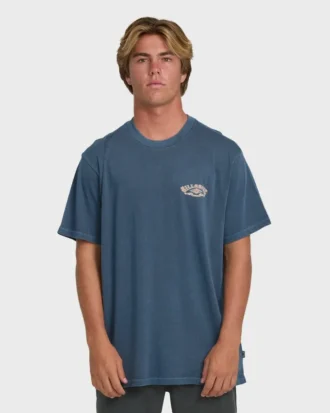 Heritage Arch Wave Washed Premium kortärmad stickad T-shirt