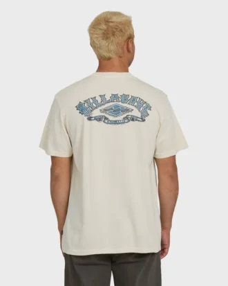 Heritage Arch Wave Washed Premium kortärmad stickad T-shirt