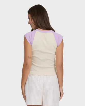 Horizon Raglan shorts med kort ärm stickad T-shirt
