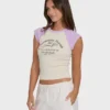 Horizon Raglan shorts med kort ärm stickad T-shirt Horizon Raglan shorts med kort ärm stickad T-shirt