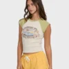 Horizon Raglan shorts med kort ärm stickad T-shirt Horizon Raglan shorts med kort ärm stickad T-shirt