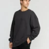 Ikonisk sweatshirt med präglad krage Ikonisk sweatshirt med präglad krage