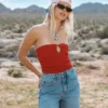 Lottie Hall Splasher Tube Top Lottie Hall Splasher Tube Top
