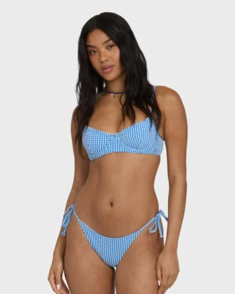 Mini Wave Check Helena-bikinitopp med bygel