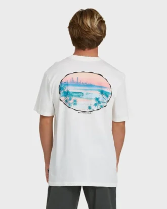 Nanda Ormond Burleigh Heads Premium-Shorts i bomull med korta ärmar