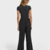 New Waves byxor i gasväv med elastisk midja New Waves byxor i gasväv med elastisk midja