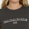 Off We Go kortärmad stickad T-shirt