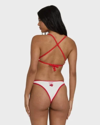 Picnic V Cross-Back Bralette Bikini Top