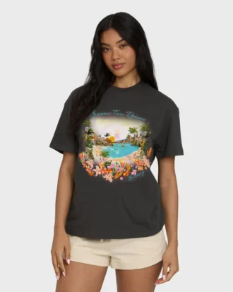 Rays of Joy kortärmad stickad T-shirt