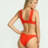 Röd Aloha Plunge-bikinitopp Röd Aloha Plunge-bikinitopp