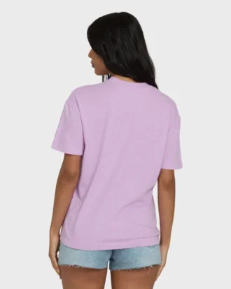 Reach High kortärmad T-shirt i stickat med tryck Reach High kortärmad T-shirt i stickat med tryck