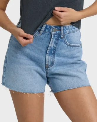 Riley Cut-Off Denim Shorts