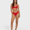 Rising Tide Ruched V Bralette Bikini Top Rising Tide Ruched V Bralette Bikini Top