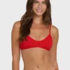 Rising Tide Ruched V Bralette Bikini Top Rising Tide Ruched V Bralette Bikini Top