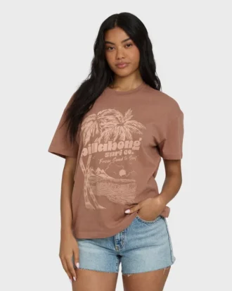 Sand to Surf kortärmad T-shirt med tryck