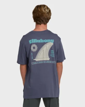 Single Fin Premium kortärmad stickad T-shirt i Shorts-stil
