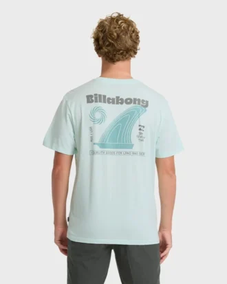 Single Fin Premium kortärmad stickad T-shirt i Shorts-stil