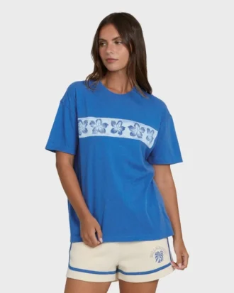Somewhere Close kortärmad stickad T-shirt